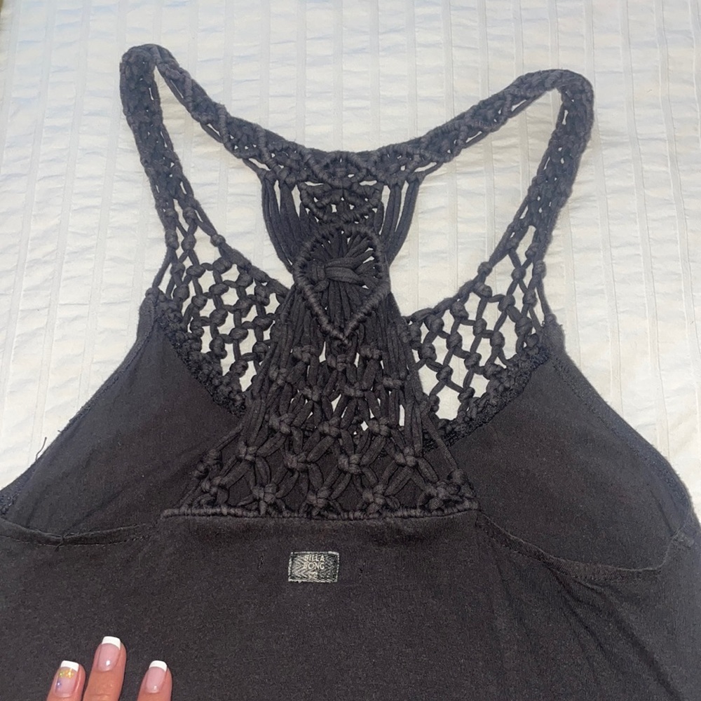 Billabong macrame beach dress in brown